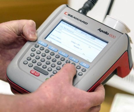 PAT testing equipment used by M1 Testing Ltd in Shropshire